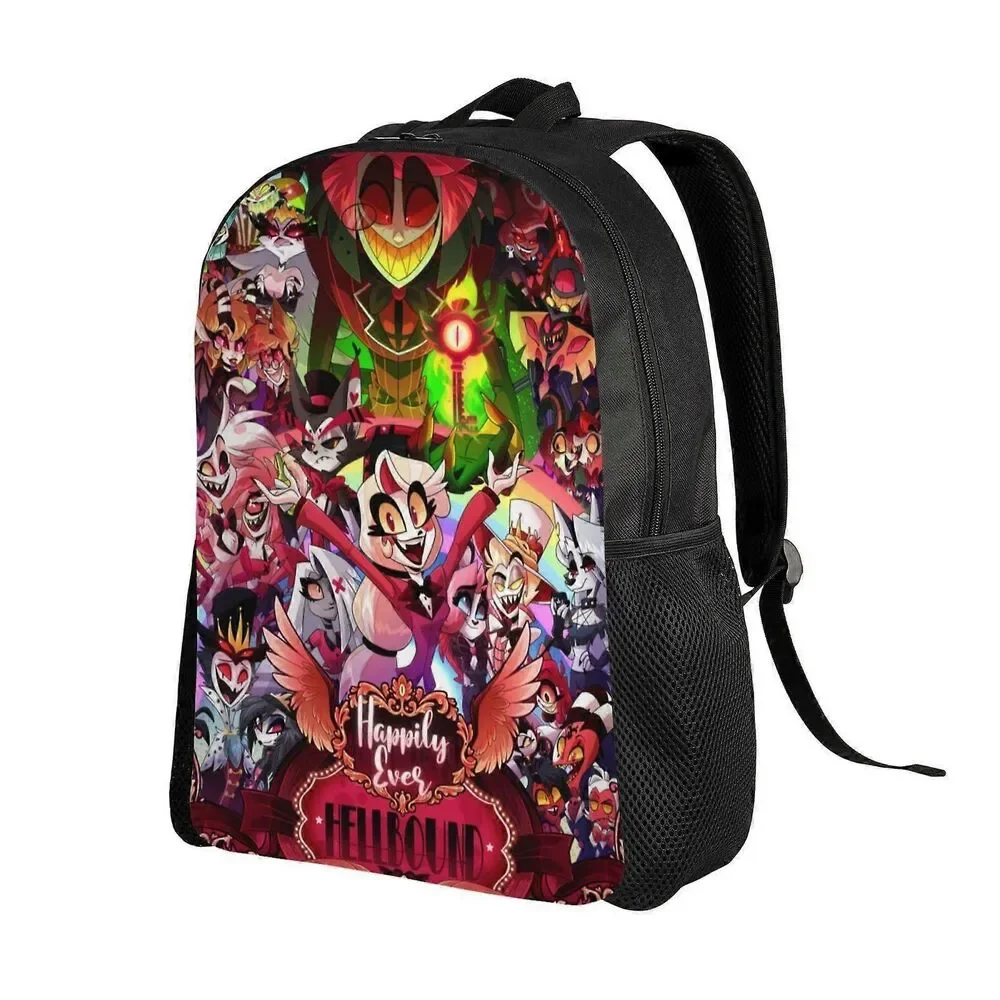 Hazbin Hotel Alastor Cartoon Backpack 17 Inch School Travel Bag Boys Girls NEW